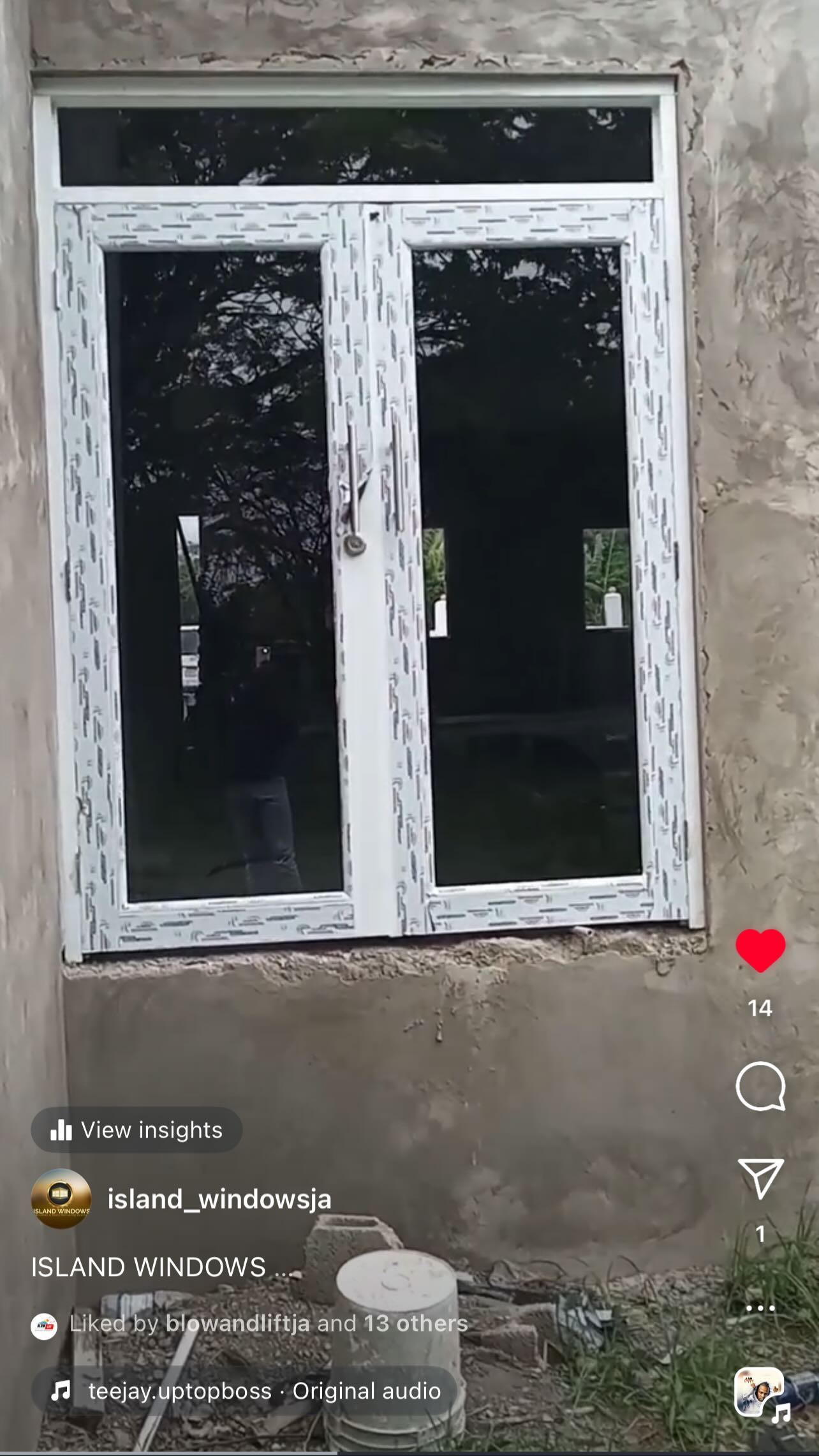 Island Windows JA on site in Jamaica
