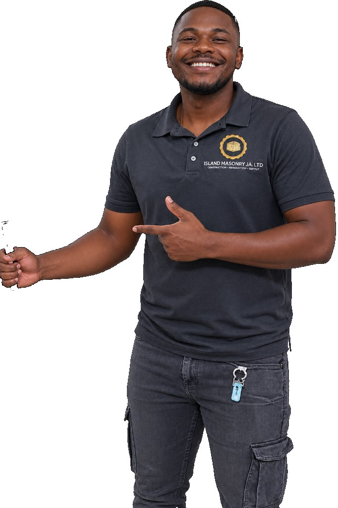 Island Windows JA team member pointing to Client Hub tools